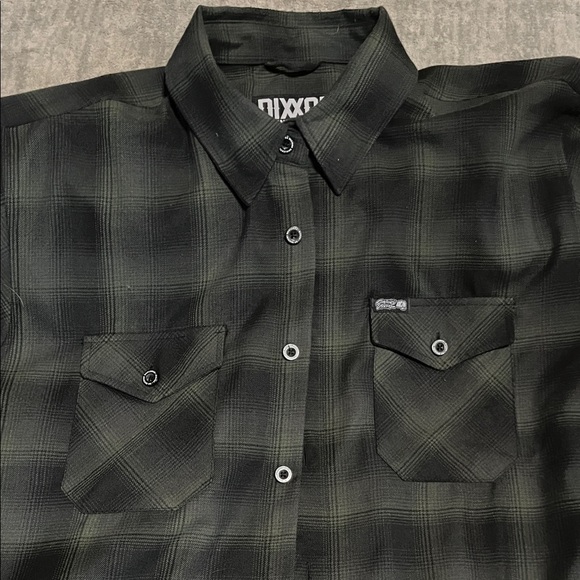 DIXXON Black Plaid Dress Shirt - Picture 4 of 10